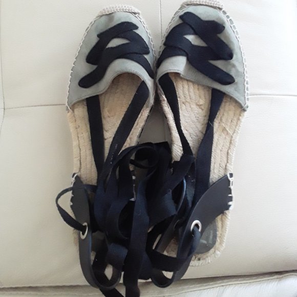 Zara Lace-Up Espadrilles Sandals Size 9 - Picture 2 of 13